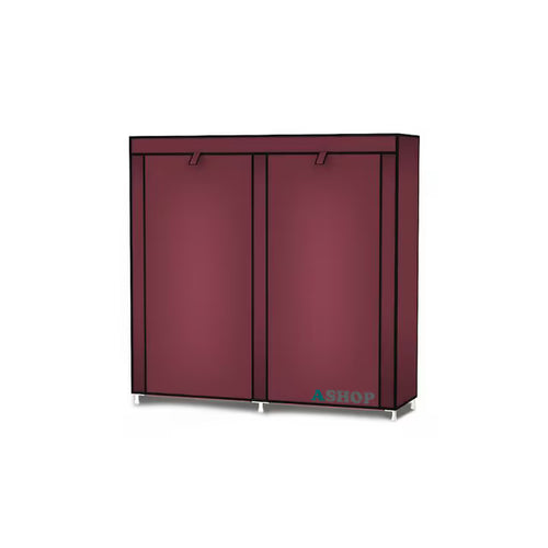Dulap textil dublu pentru încălțăminte, 10 rafturi, 115 × 30 × 120 cm
